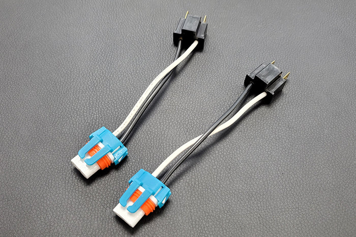 Headlight Fog Light Conversion Harness Ceramic 9006 Female to H7 Male Plug (2 pcs)