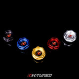 K-Tuned Billet Oil Cap - Black - Note: Includes Black Sticker