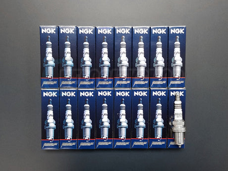 NGK Iridium IX Spark Plugs (16) for 2003-2005 CLK55 AMG 5.5 | 1 Step Colder