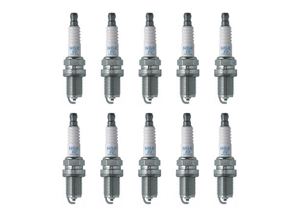 NGK V-Power Spark Plugs (10 Plugs) for 1994-1996 Ram 2500 8.0 Two Steps Colder