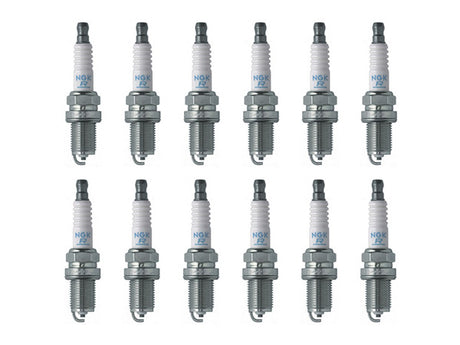 NGK V-Power Spark Plugs (12 plugs) for 2001-2005 C240 2.6 Two Steps Colder