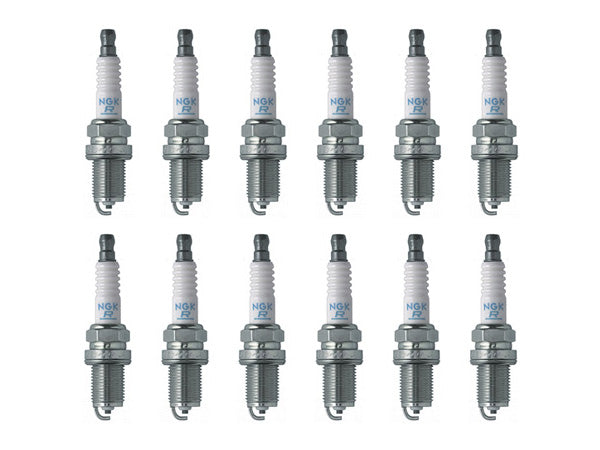 NGK V-Power Spark Plugs (12 plugs) for 1991-1992 850i 5.0 Two Steps Colder