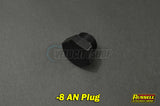 Russell -8 AN Straight Thread Plug Black 660283