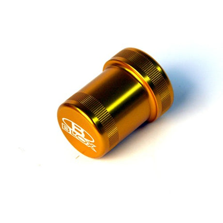 Blox SOLENOID COVER VTEC BILLET COVER Billet Honda VTEC Solenoid Cover - Small Anodized Gold