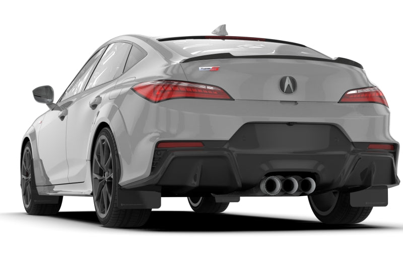 Rally Armor 23-24 Acura Integra + Integra A-Spec Black UR Mud Flap W/Red Logo (No Drilling Req.)