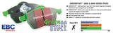 EBC 02-04 Honda CR-V 2.4 Greenstuff Front Brake Pads