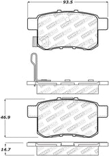 StopTech Street Select Brake Pads - Rear