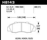 Hawk HPS Street Front Brake Pads | HB143F.680