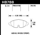 Hawk HPS Street Front Brake Pads | HB788F.745