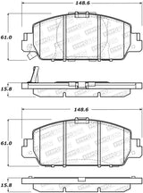 StopTech Street Performance 13-15 Honda Accord EX/EXL Front Brake Pads