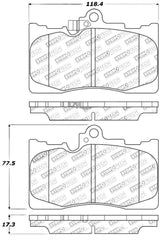 StopTech Performance 06 Lexus GS300/430 / 07-08 GS350 / 06-08 IS350 Front Brake Pads