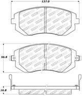 StopTech Street Touring 03-05 WRX/ 08 WRX Front Brake Pads