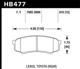 Hawk LTS Street Brake Pads | HB477Y.610
