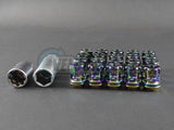 Project Kics R26 Racing Composite Lug Nuts Neo Chrome 12 x 1.5mm (20pcs)