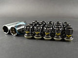 Project Kics R26 Racing Composite Lug Nuts Black Chrome 12 x 1.5mm (20 pcs)