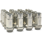Blox OPEN ENDED LUG NUTS FORGED AL7075 12X1.25 Street Series Forged Lug Nuts, 12x1.25mm - Set of 16 Silver