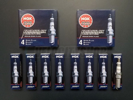NGK Iridium IX Spark Plugs (8) for 2007-2012 Mustang Shelby GT500 5.4 | 1 Step Colder