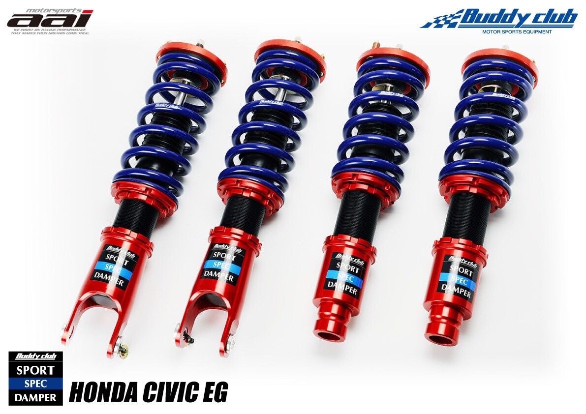 Buddy Club Sport Spec Damper Coilovers Kit Honda Civic 92-00, Integra 94-01 EG/EK/DC2