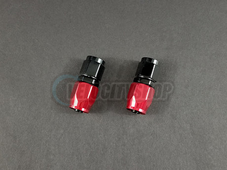 Russell -6 AN Straight Hose End Fittings With Red Socket 2 Pcs