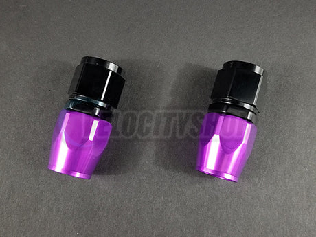 Russell -10 AN Straight Hose End Fittings With Purple Socket 2 Pcs