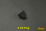 Russell -6 AN Straight Thread Plug Black 660273