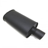 Blox 2.25" EXHAUST MUFFLER SL SPORT MUFFLER MATTE BLACK 2.25" SL Sport Muffler - Matte Black stainless steel w/ Double-wall Tip Center in, center out; DWT