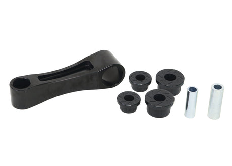 Angled view of Whiteline KDT976 alloy lower engine mount and bushing kit for Honda Civic